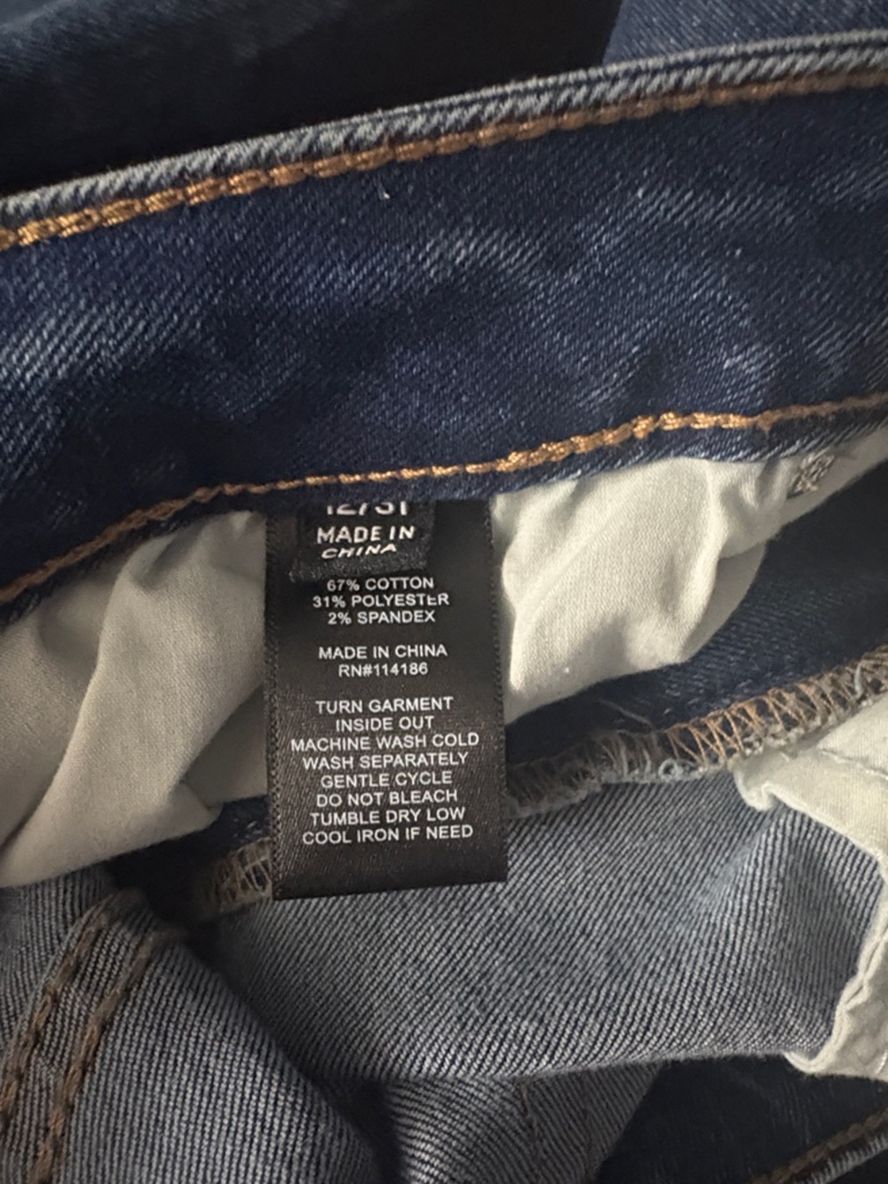 FRYE Classic Dark Blue Denim Jeans Size 12/31 -- PERFECT FOR EVERY CLOSET!!! - Picture 9 of 10